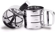Povilhador em aco inox Com Tela acucar farinha 10x15x9