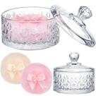 Powder Puff Set Tioncy com frasco de cristal de 300 ml