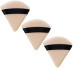 Powder Puffs JUVITUS, algodão, veludo, triângulo, forma de cunha, pacote com 3 unidades Powder Puffs JUVITUS, algodão, veludo, triângulo, forma de cunha, pacote com 3 unidades