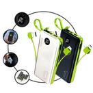Power Bank 10.000mah Carregador Portátil Compativel iPhone Samsung Entrada Tipo C Lightning V8 USB