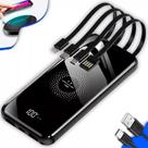 Power Bank 10000mah Carregador Portátil Super Rápido 22w 4 Portas Usb De Entrada/saída USB/Tipo C/Lightning Anatel