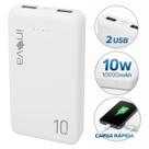 Power Bank 10000mAh Carregador Portátil Universal 2 Saídas USB
