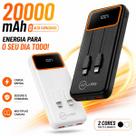 Power Bank 20000 mAh 33W Carregador Portátil Super Rápido Original Universal Com Cabos Integrados
