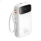 Power Bank 20000mah 22.5w Display Digital Turbo Branco e Preto