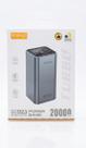 Power bank 20000mah, potência máxima de 65w, 2 entradas e 4 saídas, ideal para celular, notebook, tablet.