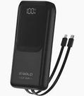 Power Bank AGold BTE40 20000mAh Turbo 22.5W Carregador Portátil Lightning TipoC