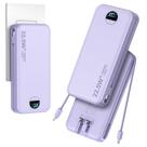 Power Bank aonidi 20000mAh com cabos integrados e plugue de tomada AC