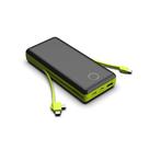 Power Bank Carregador Portátil 20000mAh Bateria Universal com Cabo 3em1
