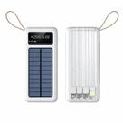 Power bank carregador portátil 5 em 1 com energia solar 30.000mah
