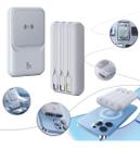 Power Bank Carregador Portátil Indução 10000mah Com 3 Cabos