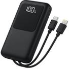 Power Bank com Display Digital 100% e Cabos USB-C Lightning Power Bank com Display Digital 100% e Cabos USB-C Lightning