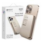 Power Bank HREBOS Titanium 10000mAh 25.5W Carregador Portátil Rápido para Celular