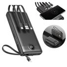 Power Bank Kaidi 955 Carregador 10000 Mah Portatil Cor Preto