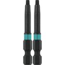 Power Bit Makita A-96702 Impactx 2, recesso quadrado, 5 cm, pacote com 2