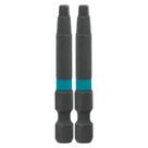 Power Bit Makita A-96718 Impactx 3 Square Recess 2", pacote com 2 Power Bit Makita A-96718 Impactx 3 Square Recess 2", pacote com 2