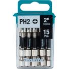Power Bit Makita E-01046 Impact XPS 2 Phillips 2, 15/pacote