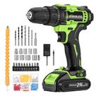 Power Drill WorkBless 21V sem fio com carregador de bateria 28 unidades Power Drill WorkBless 21V sem fio com carregador de bateria 28 unidades