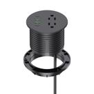 Power Grommet YYSKA embutido de 7,62 cm com 2 tomadas AC USB C de 65 W