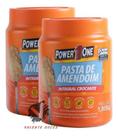Power One Kit 2 Pastas De Amendoim Integral Crocante 1kg