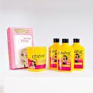 Power Shake - Kit Shampoo + Condicionador + Creme De Pentear + MÁScara + Turbante Rosa