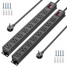 Power Strip CRST 8 Outlet Metal Heavy Duty com proteção contra sobretensão