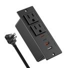 Power Strip Jgstkcity 30W USB C 2 tomadas 4 portas USB Cabo de 10 pés Power Strip Jgstkcity 30W USB C 2 tomadas 4 portas USB Cabo de 10 pés