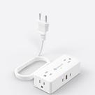 Power Strip Kakyanill 4 tomadas AC, 3 portas USB, cabo de 1,5 m