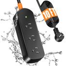 Power Strip MELAUDI Outdoor à prova de intempéries IPX6 3 tomadas de 10 pés Power Strip MELAUDI Outdoor à prova de intempéries IPX6 3 tomadas de 10 pés