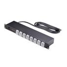 Power Strip StarTech.com PDU de 8 tomadas para montagem em rack 1U 15A