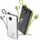 Powerbank 20000mah carregador portátil TipoC, Duas saídas, Lightning e TipoC.
