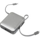 Powerbank Riser Mini Laut 10.000mAh USB-C e Lightning Cinza - L_PCRM_BK