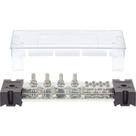 PowerBar Blue Sea Systems 1000 com 8 terminais de 3/8" e tampa