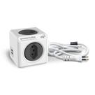 PowerCube Adaptador Multiplicador Bivolt 4 Tomadas e 2 USB com Cabo de 3 metros - ELG PWC-X4U/3M
