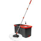 Powermaid Mop Giratorio Duo com Centrífuga de Aço Inox 13L Powermaid Mop Giratorio Duo com Centrífuga de Aço Inox 13L