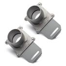POWERTEC 70325-P2 Blast Gate de 6,4 cm, antientupimento, pacote com 2