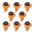 POWERTEC 8 PIEZAS de Topes de Banco de Nylon con Inserto de EVA para Agujeros de 19 mm