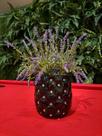 PP Arranjo de Lavanda com Vaso Preto PP Arranjo de Lavanda com Vaso Preto