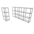 Praleira De Aço Reforçada Mini Porta Pallet 200x60x90 Estante Estoque Bandeja Branca 1 Módulo + 4 Módulos Conjugados Praleira De Aço Reforçada Mini Porta Pallet 200x60x90 Estante Estoque Bandeja Branca 1 Módulo + 4 Módulos Conjugados