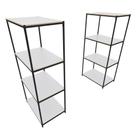 Praleira De Aço Reforçada Mini Porta Pallet 200x60x90 Estante Estoque Bandeja Branca 2 Módulos
