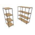 Praleira De Aço Reforçada Mini Porta Pallet 200x60x90 Estante Estoque Bandeja Crua 1 Módulo + 2 Módulos Conjugados
