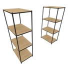 Praleira De Aço Reforçada Mini Porta Pallet 200x60x90 Estante Estoque Bandeja Crua 2 Módulos