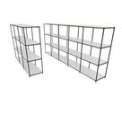Praleira de aço reforçada mini porta pallet 200x60x90 estante estoque bandeja crua