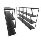 Praleira De Aço Reforçada Mini Porta Pallet 200x60x90 Estante Estoque Bandeja Preta Módulos Conjugados 5 + 5 Praleira De Aço Reforçada Mini Porta Pallet 200x60x90 Estante Estoque Bandeja Preta Módulos Conjugados 5 + 5