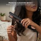 Prancha Alisadora Bivolt Profissional 230 Graus Ceramica Controle Temperatura Reduz Frizz