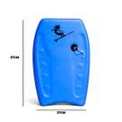 Prancha Bodyboard Infantil 58cm Leve com Corda Leash para Praia Criança Iniciante