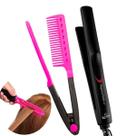 Prancha De Cabelo Gama Italy Ion Plus Ceramica 410ºf Profissional Chapinha Bivolt Pente Auxiliar