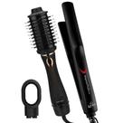 Prancha De Cabelo Gama Italy Profissional Cerâmica 410ºf Plus Chapinha Ions Bivolt Escova 4 em 1 1300w