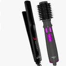 Prancha De Cabelo Gama Italy Profissional Cerâmica 410ºf Plus Chapinha Ions Bivolt Escova Rotativa 1300w Giratória