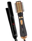 Prancha De Cabelo Gama Italy Profissional Cerâmica 410ºf Plus Chapinha Ions Bivolt Escova Rotativa 1300w Giratória