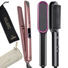Prancha De Cabelo Gama Italy Profissional Cerâmica 450ºf Sensi Chapinha Progressiva Milhões Ions Rose Escova 2 Em 1 Marca Prosper Hq Bivolt